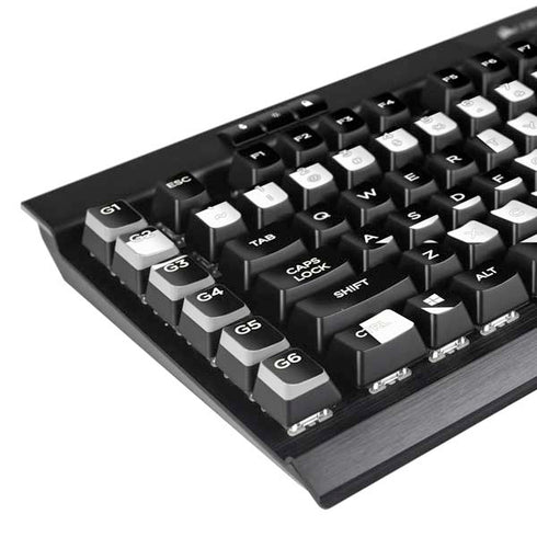 Black and White Arrows K95 RGB PLATINUM Mechanical Gaming Keyboard Skin