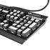 Black and White Arrows K95 RGB PLATINUM Mechanical Gaming Keyboard Skin