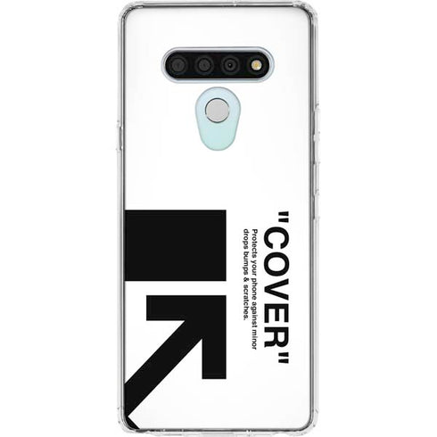 Black and White Arrows LG Stylo 6 Clear Case