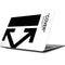 Black and White Arrows Apple MacBook Skin