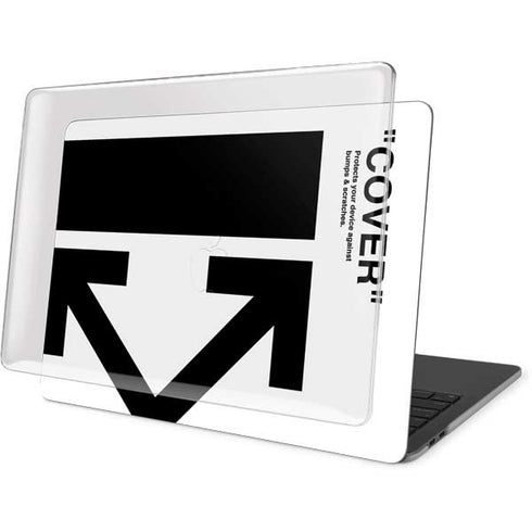Black and White Arrows MacBook Pro 13in (2020) Case plus Skin