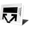 Black and White Arrows MacBook Pro 13in (2020) Case plus Skin