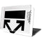 Black and White Arrows MacBook Pro 15in (2016-19) Case plus Skin