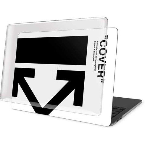 Black and White Arrows MacBook Pro 16in (2019-20) Case plus Skin