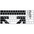 Black and White Arrows Magic Keyboard Skin
