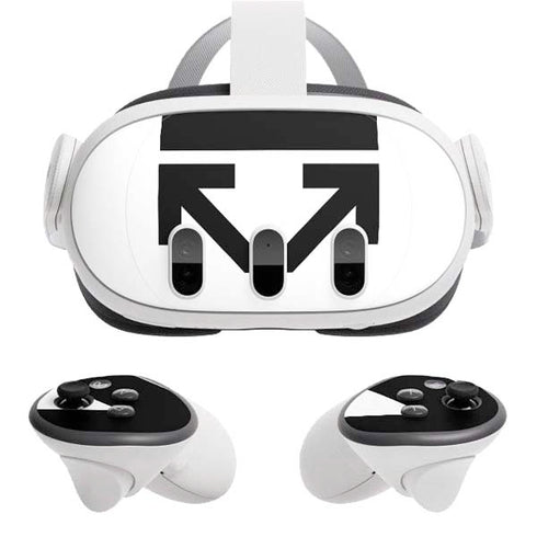 Black and White Arrows Meta Quest 3 Skin