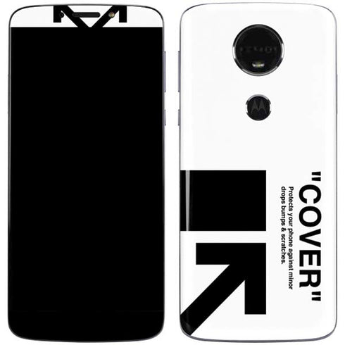 Black and White Arrows Moto E5 Plus Skin
