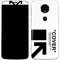 Black and White Arrows Moto E5 Plus Skin