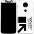 Black and White Arrows Moto E5 Plus Skin