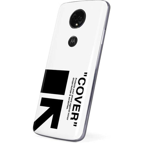 Black and White Arrows Moto E5 Plus Skin