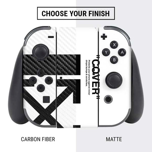 Black and White Arrows Nintendo Switch Bundle Skin