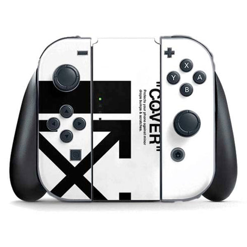 Black and White Arrows Nintendo Switch (2017-2021) Joy-Con Controller Skin