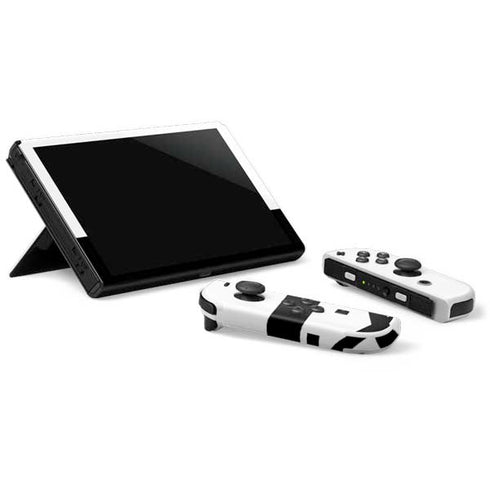 Black and White Arrows Nintendo Switch OLED (2021) Skin