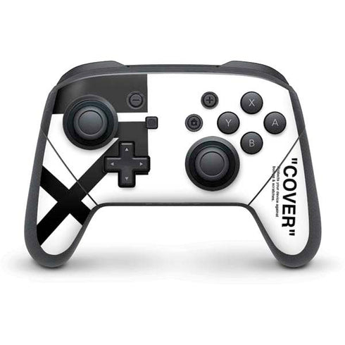 Black and White Arrows Nintendo Switch Pro Controller Skin