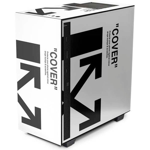 Black and White Arrows NZXT H510 Compact ATX Mid-Tower Case Skin