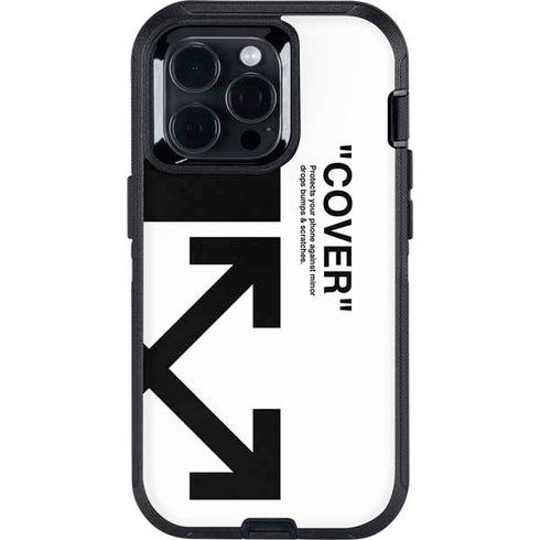 Black and White Arrows Otterbox Defender iPhone Skin