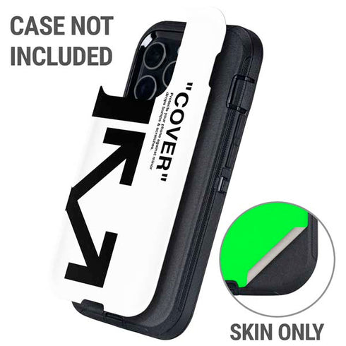 Black and White Arrows Otterbox Defender iPhone Skin