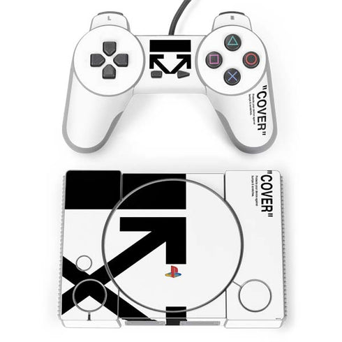 Black and White Arrows PlayStation Classic Bundle Skin