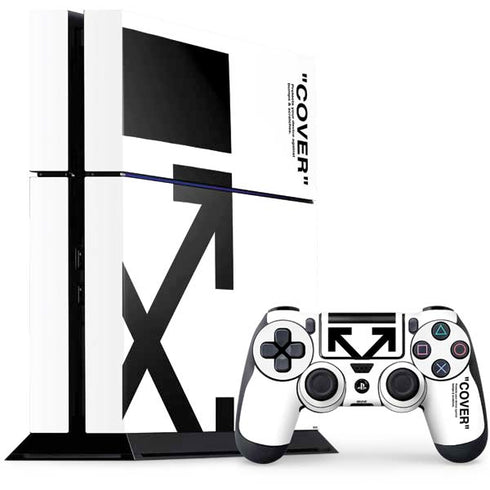 Black and White Arrows PS4 Console and Controller Bundle Skin