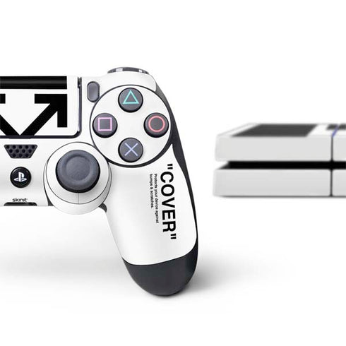 Black and White Arrows PS4 Console and Controller Bundle Skin