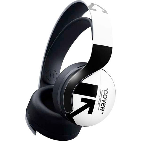 Black and White Arrows PULSE 3D Wireless Headset for PS5 Skin