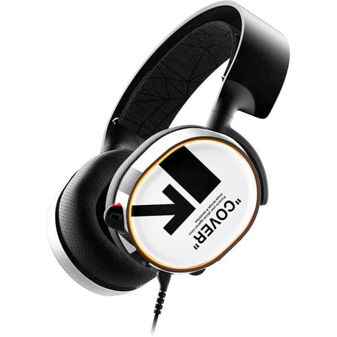 Black and White Arrows SteelSeries Arctis 5 Skin