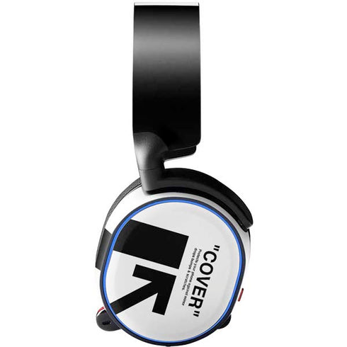 Black and White Arrows SteelSeries Arctis 5 Skin