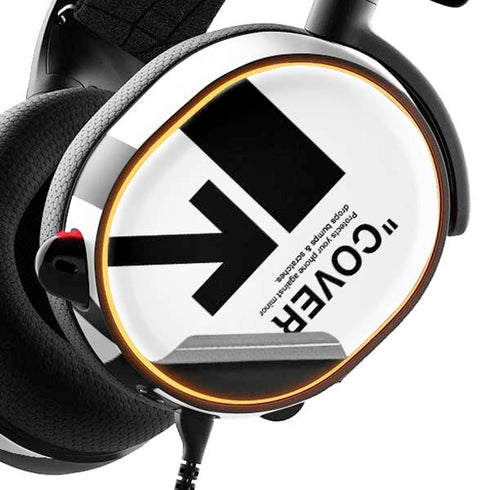 Black and White Arrows SteelSeries Arctis 5 Skin