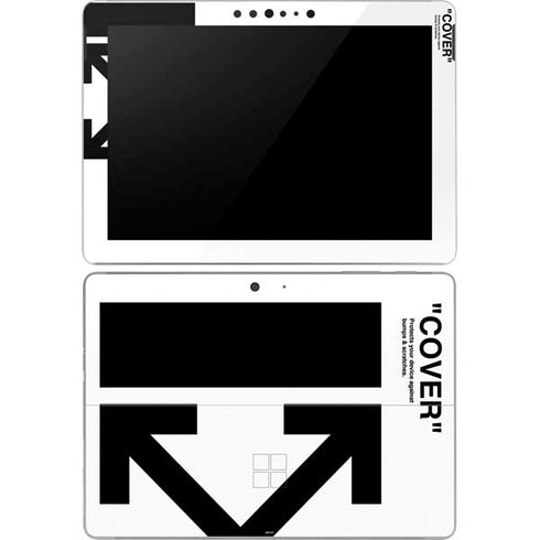 Black and White Arrows Surface Go Skin
