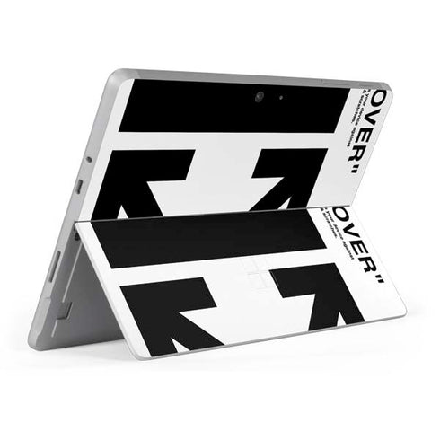 Black and White Arrows Surface Go Skin