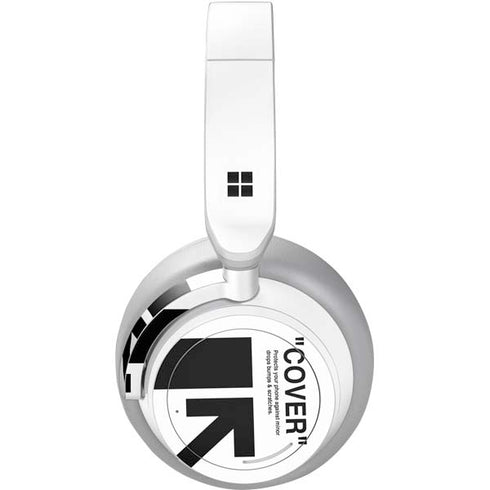 Black and White Arrows Surface Headphones Skin