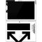 Black and White Arrows Surface Pro 7 Skin