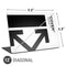 Black and White Arrows Universal Laptop 12in (9.8 x 6.8in) Skin