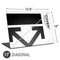 Black and White Arrows Universal Laptop 17in (13.8 x 10in) Skin