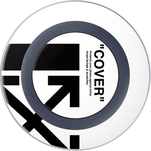 Black and White Arrows Wireless Charger Skin