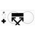 Black and White Arrows Xbox Adaptive Controller Skin