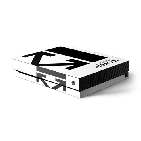 Black and White Arrows Xbox One X Console Skin