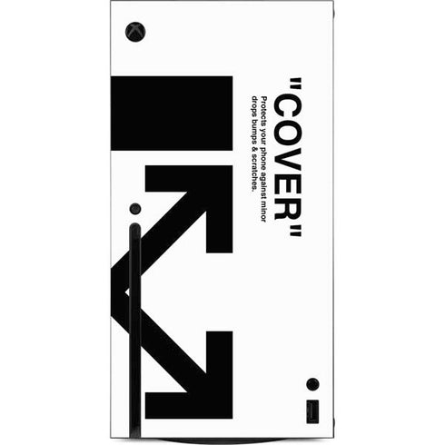 Black and White Arrows Xbox Series X Console Skin
