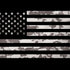 Black and White Camo American Flag Dell Alienware Skin