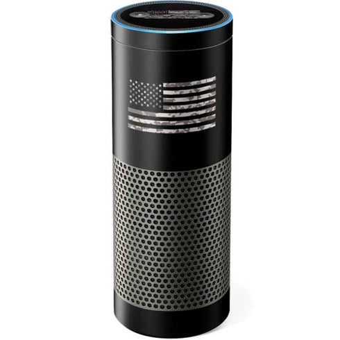 Black and White Camo American Flag Amazon Echo Skin