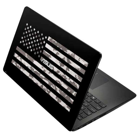 Black and White Camo American Flag Asus X502CA 15.6 Skin