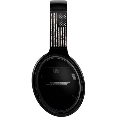 Black and White Camo American Flag Bose QuietComfort 35 Headphones Skin