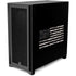 Black and White Camo American Flag Corsair 4000D Tempered Glass Mid-Tower ATX Case Skin