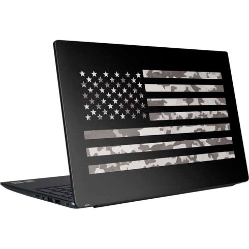 Black and White Camo American Flag Dell Vostro Skin