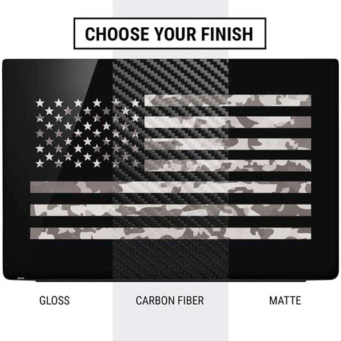 Black and White Camo American Flag Dell Vostro Skin