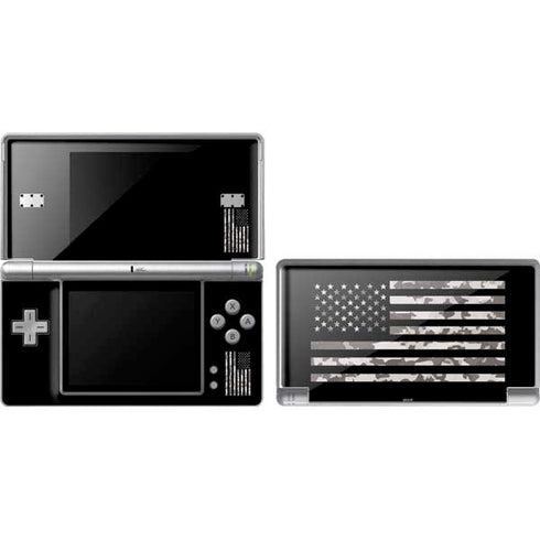 Black and White Camo American Flag DS Lite Skin