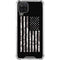 Black and White Camo American Flag Galaxy A12 Clear Case