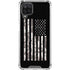 Black and White Camo American Flag Galaxy A12 Clear Case