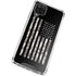 Black and White Camo American Flag Galaxy A12 Clear Case