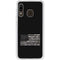 Black and White Camo American Flag Galaxy A20 Clear Case